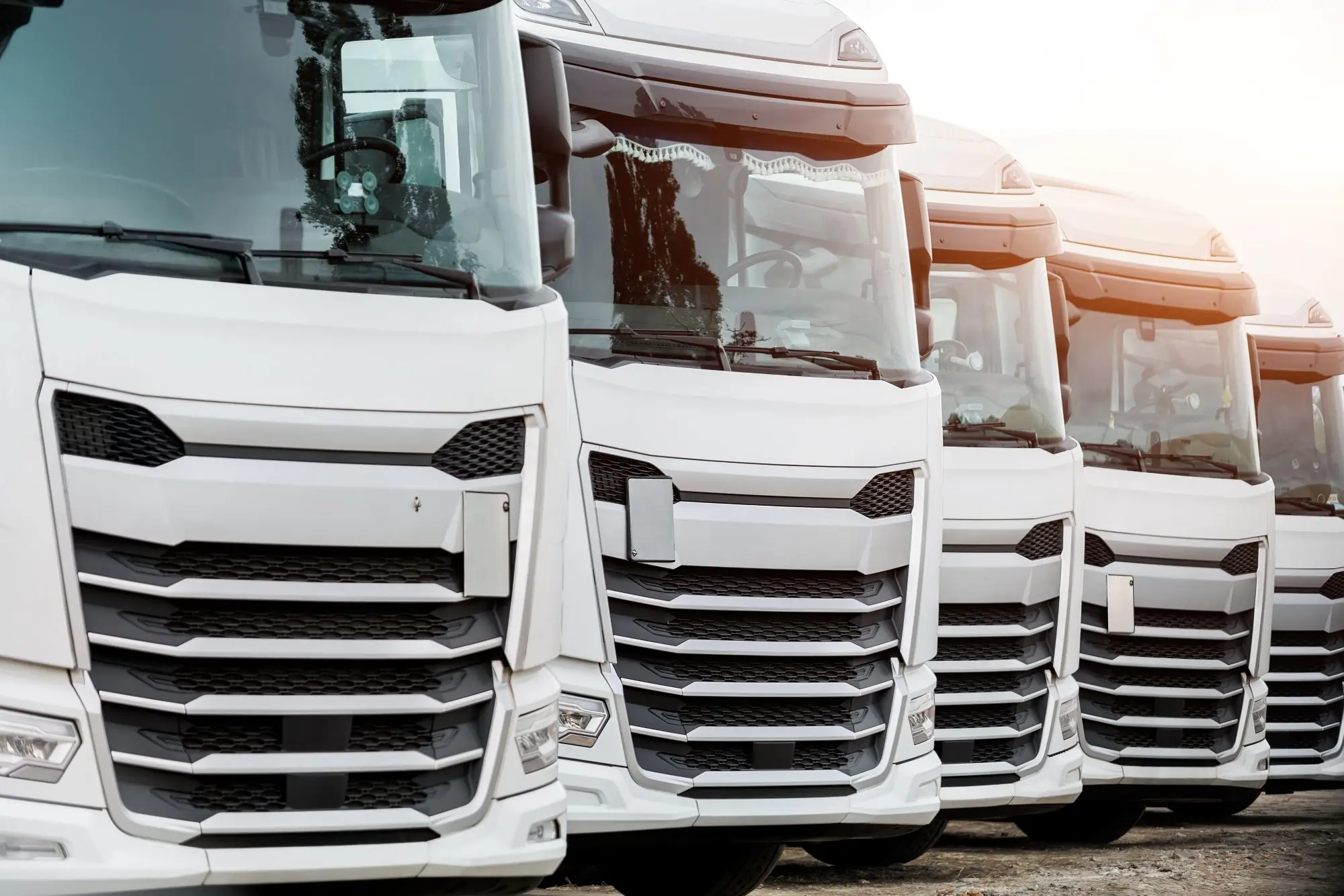fleet trucks undergoing maintenance due to repeated reactive repairs and downtime issues